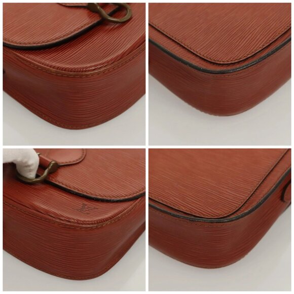LOUIS VUITTON Epi Saint Cloud PM Shoulder Bag Brown M52213 LV Auth 128429 - Picture 14 of 16